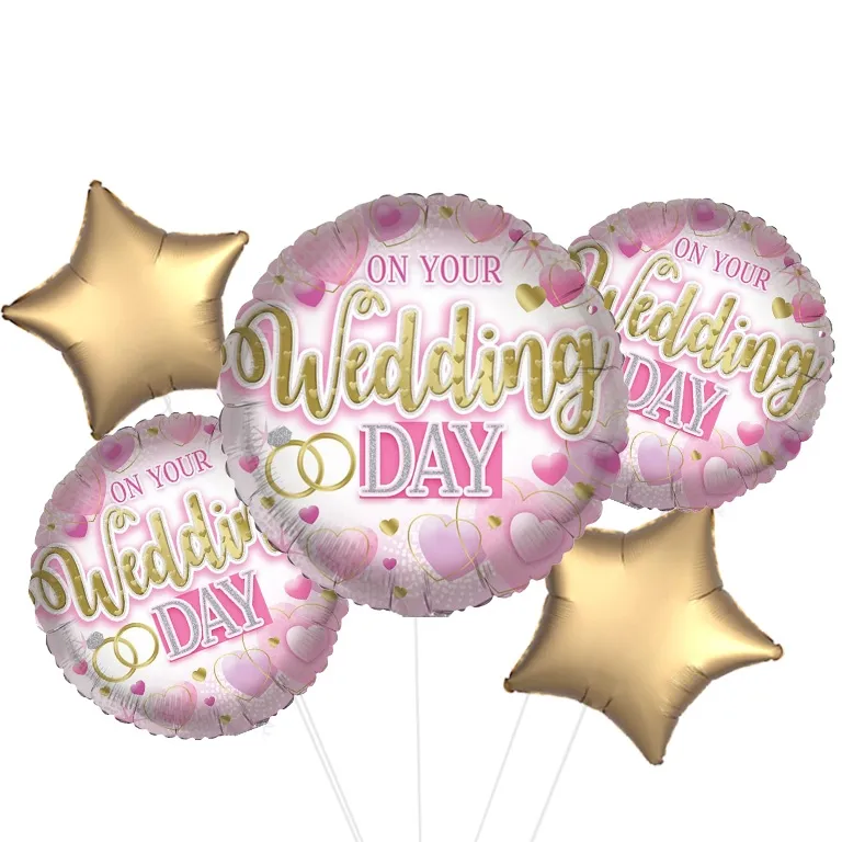 On Your Wedding Day Round Foil Balloon