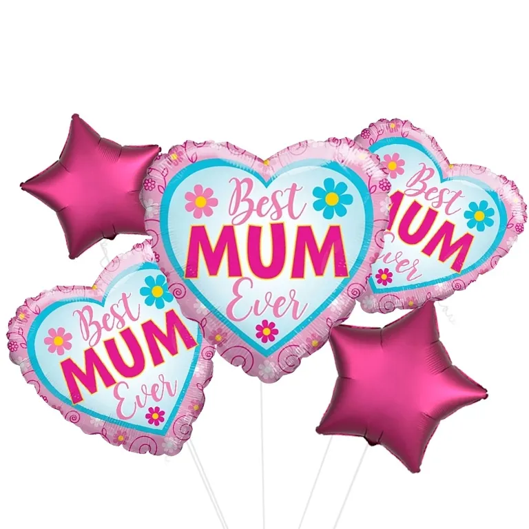 Best Mum Ever Heart Balloon