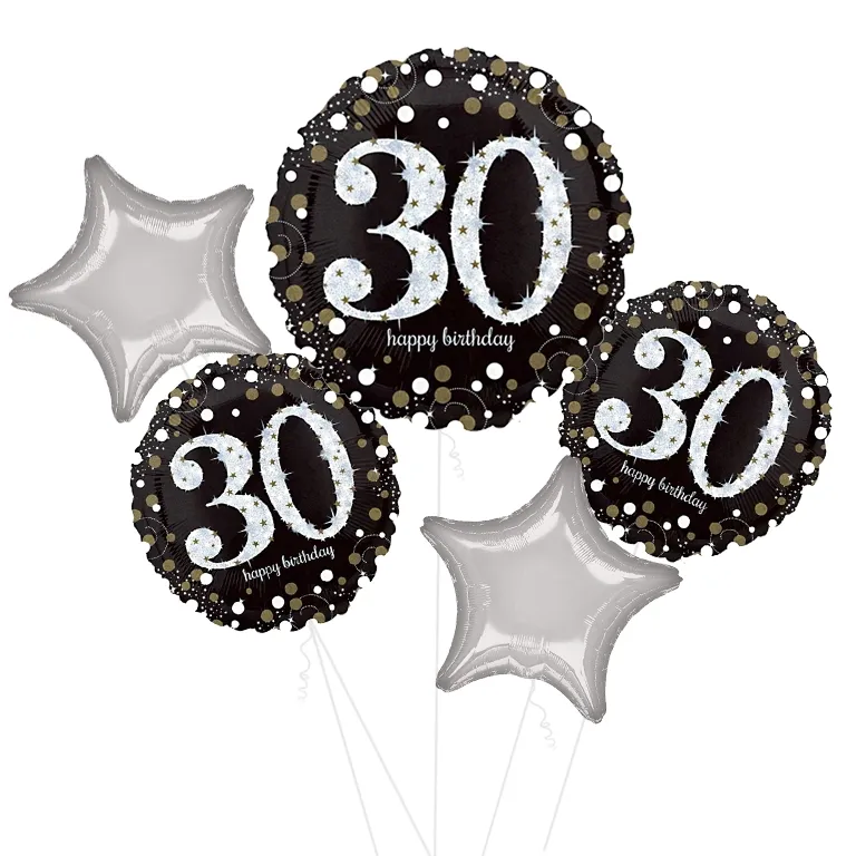 Sparkling 30th Birthday Balloon