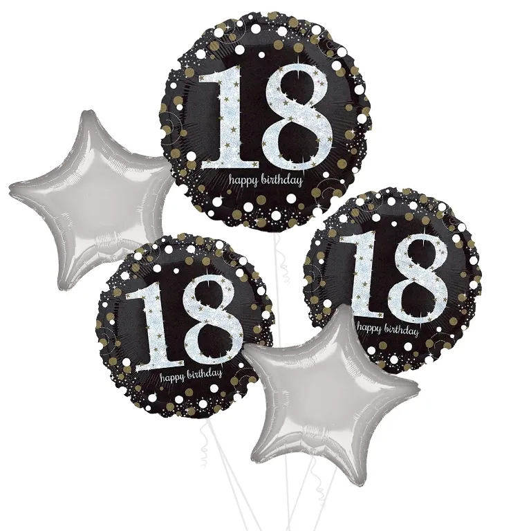 Sparkling 18th Birthday Balloon