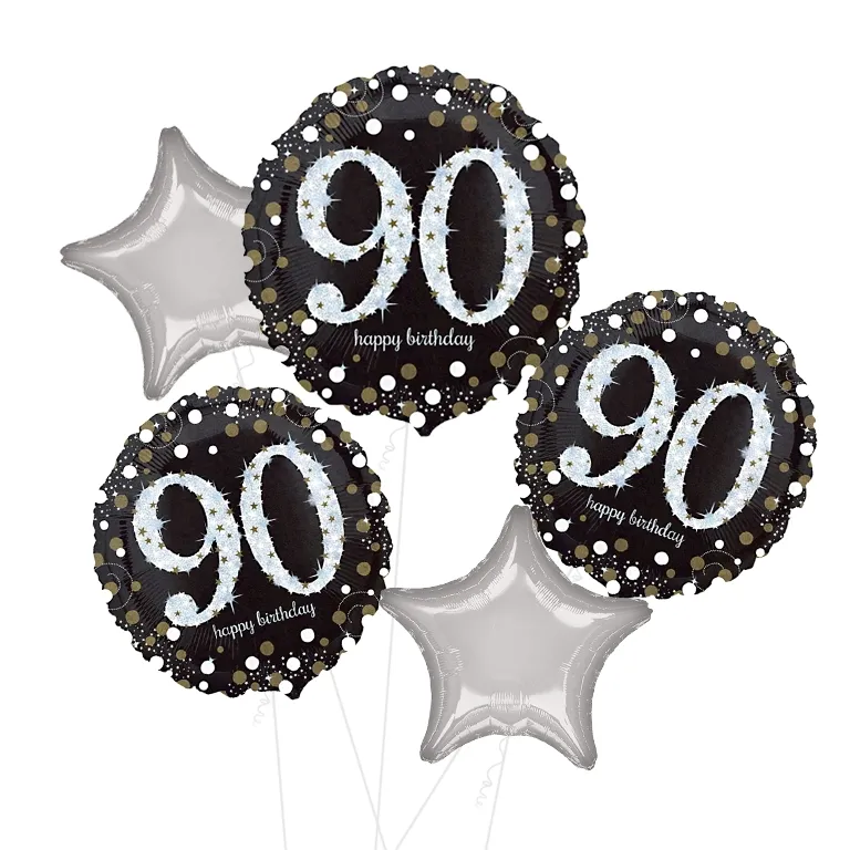 Sparkling 90th Birthday Balloon