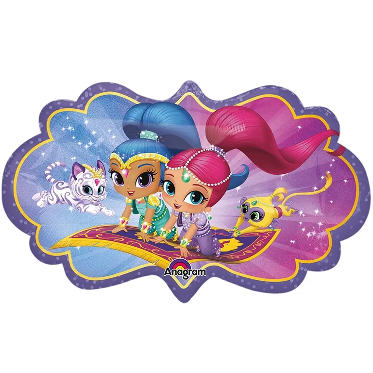 Shimmer and Shine Magic Carpet Supershape Balloon