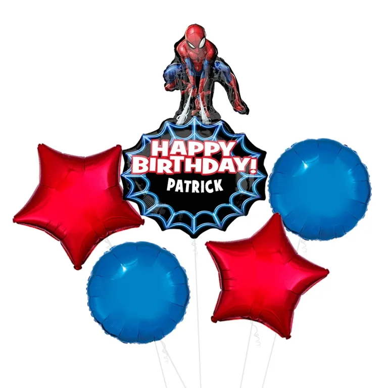 Personalised Spiderman Supershape Balloon
