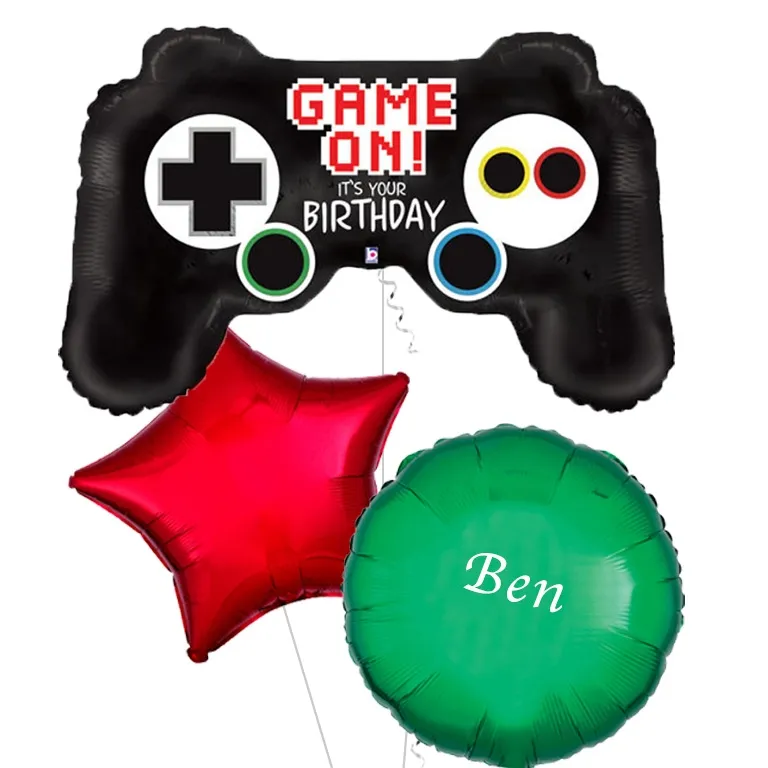 Game On Supershape Birthday Balloon
