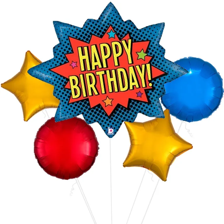 Superhero Birthday Supershape Balloon