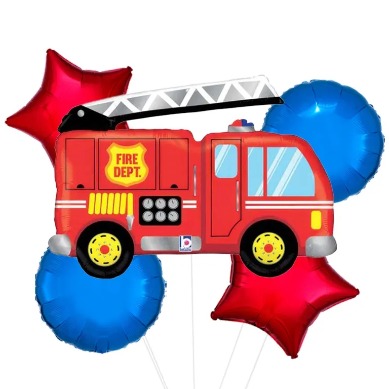 Fire Engine Supershape Foil Balloon