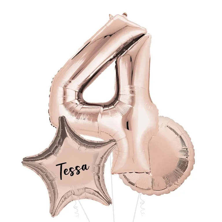 Large Rose Gold Shape Balloon No 4