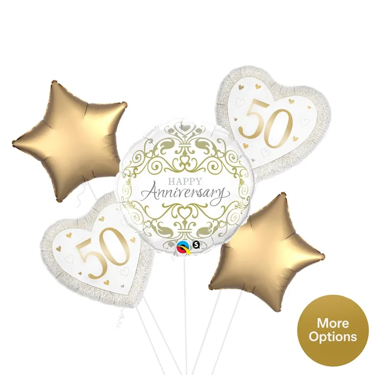 Happy Anniversary Orbz Balloon Bouquet