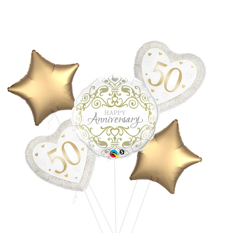 Happy Anniversary Orbz Balloon Bouquet