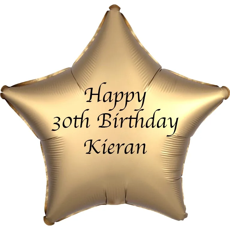Personalised Gold Stars Balloon