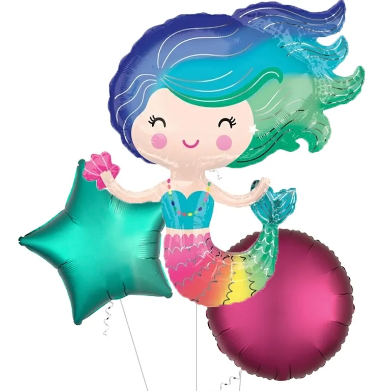 Rainbow Mermaid Supershape Balloon
