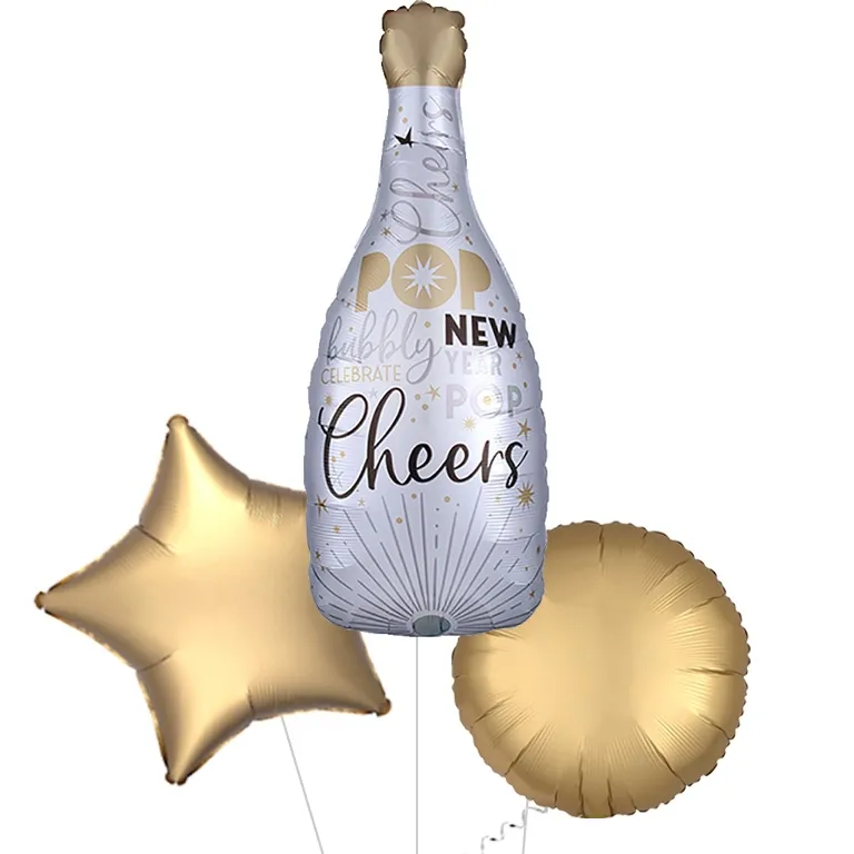 New Year Celebration Champagne Balloon