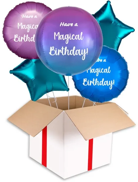 Personalised Ombre Purple Orbz Balloon