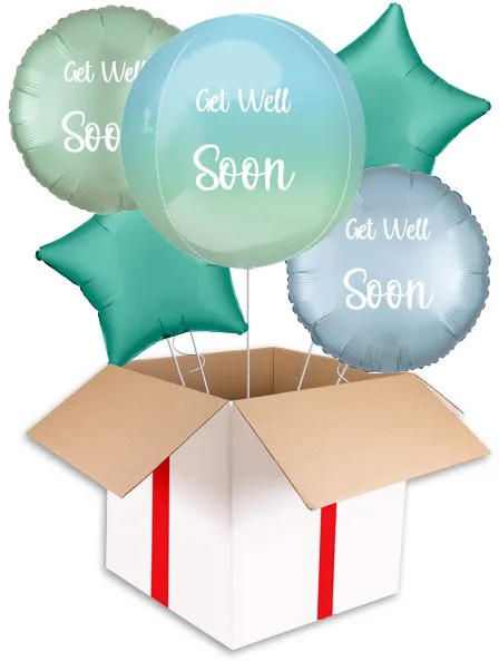 Personalised Ombre Blue Orbz Balloon