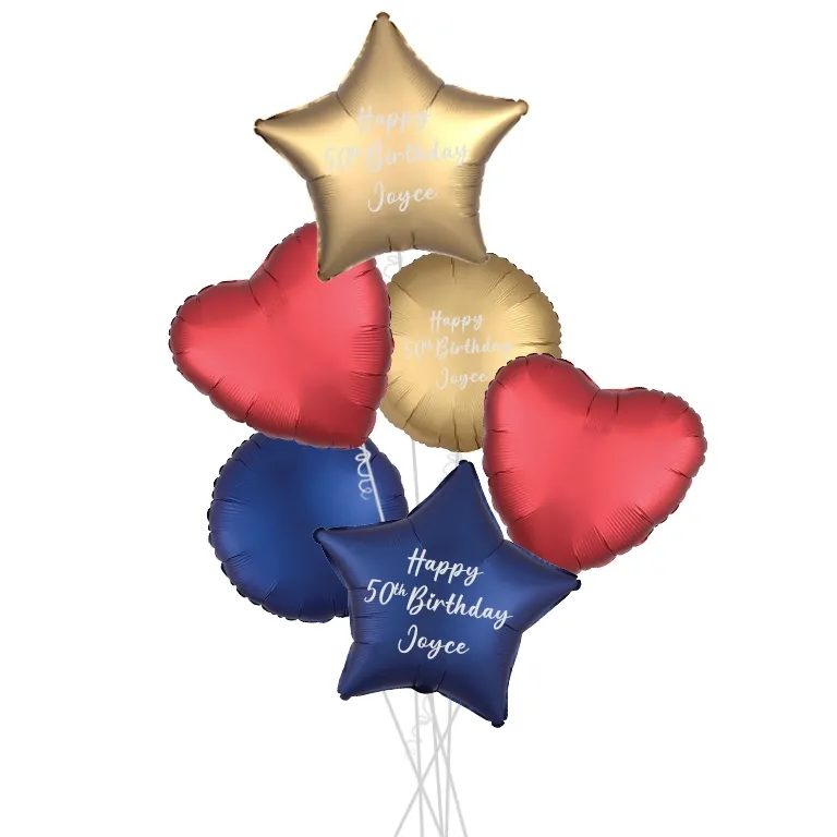 Personalised Mixed Satin Party Bouquets