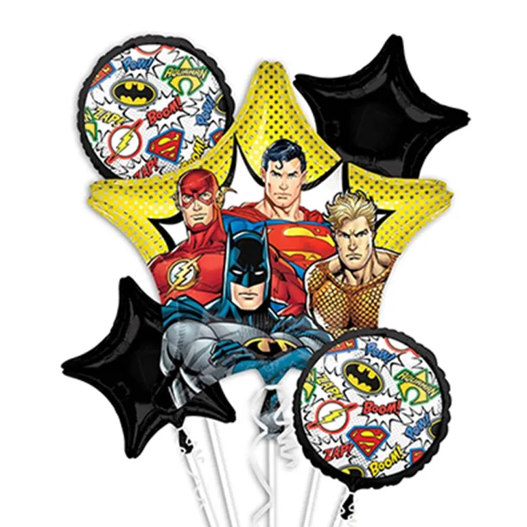 Justice League Foil Balloon Bouquet