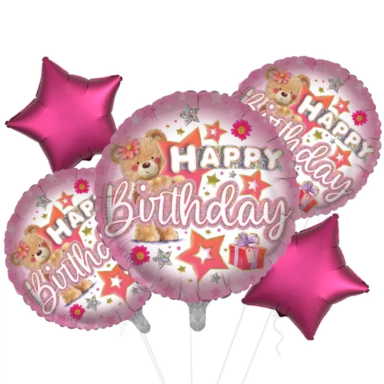 Special Celebrations Happy Birthday Teddy Foil Balloon
