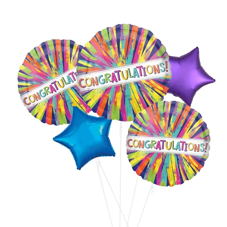 Painted Blast Congratulations Balloon
