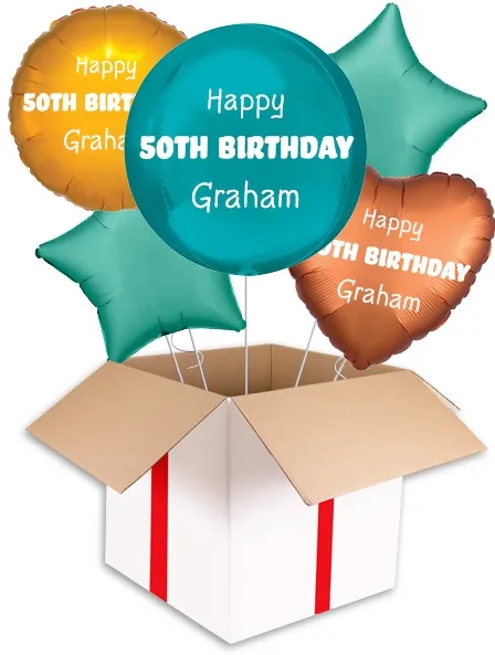 Personalised Teal Orbz Balloon