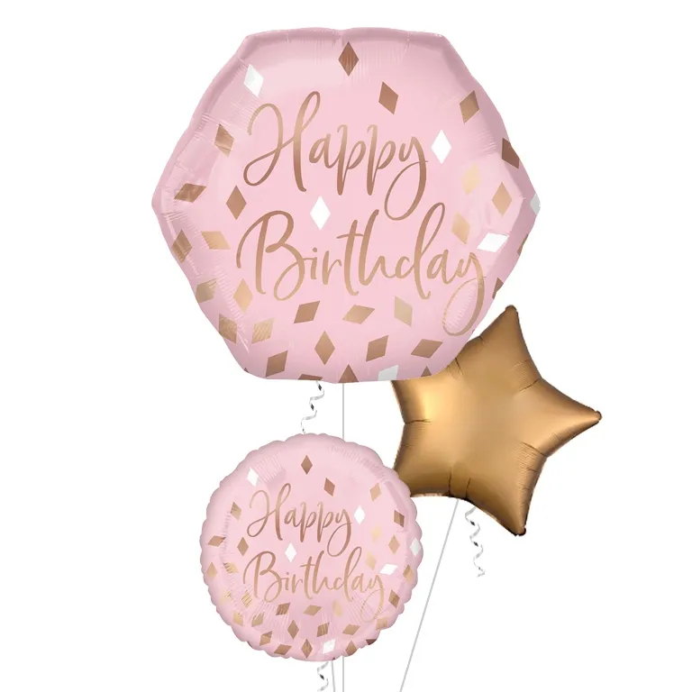 Blush Birthday SuperShape Balloon