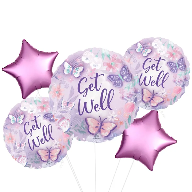 Flutters Get Well Soon Foil Balloon