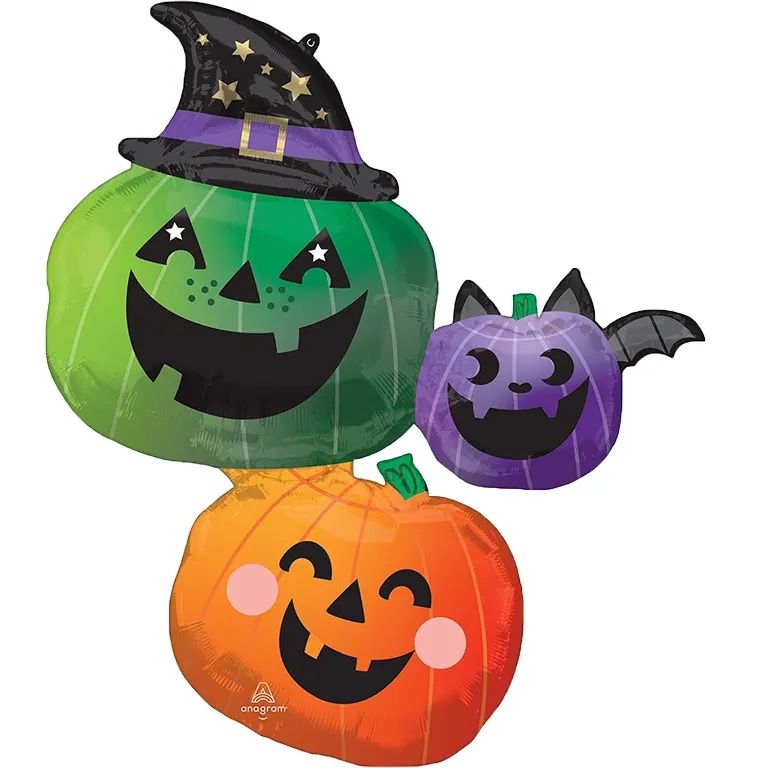 Spooky Pumpkin Stack Supershape Balloon