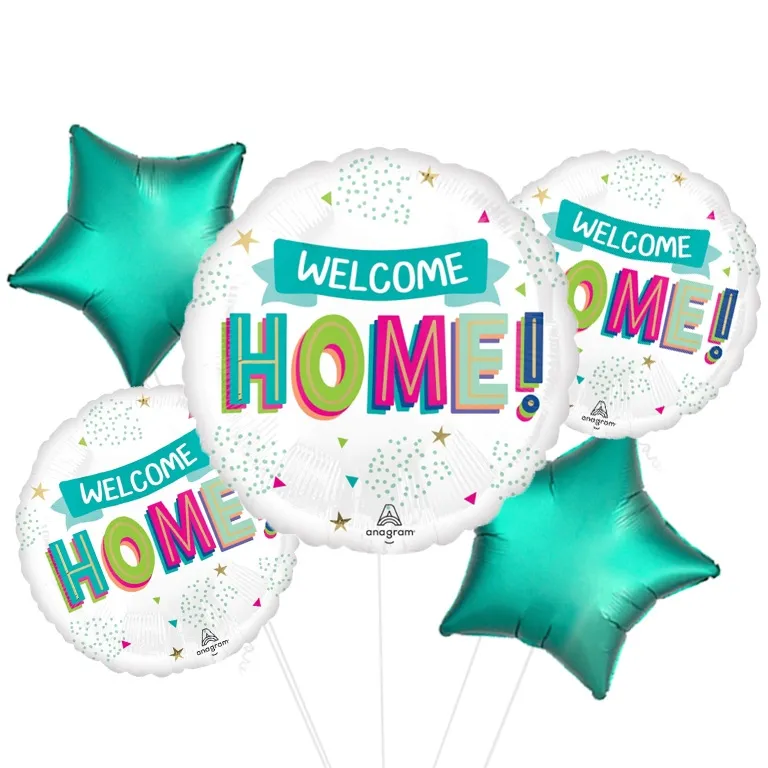 Welcome Home Dots Foil Balloon