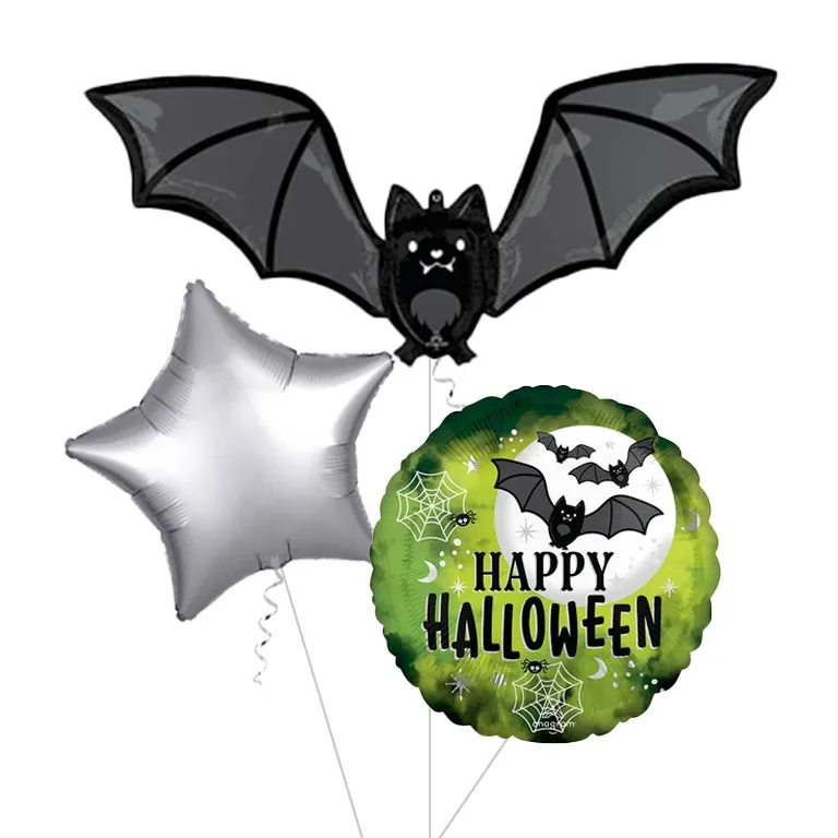 Glow Black Bat Supershape Balloon