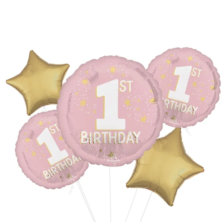 Onederful Pink 1st Birthday Balloon