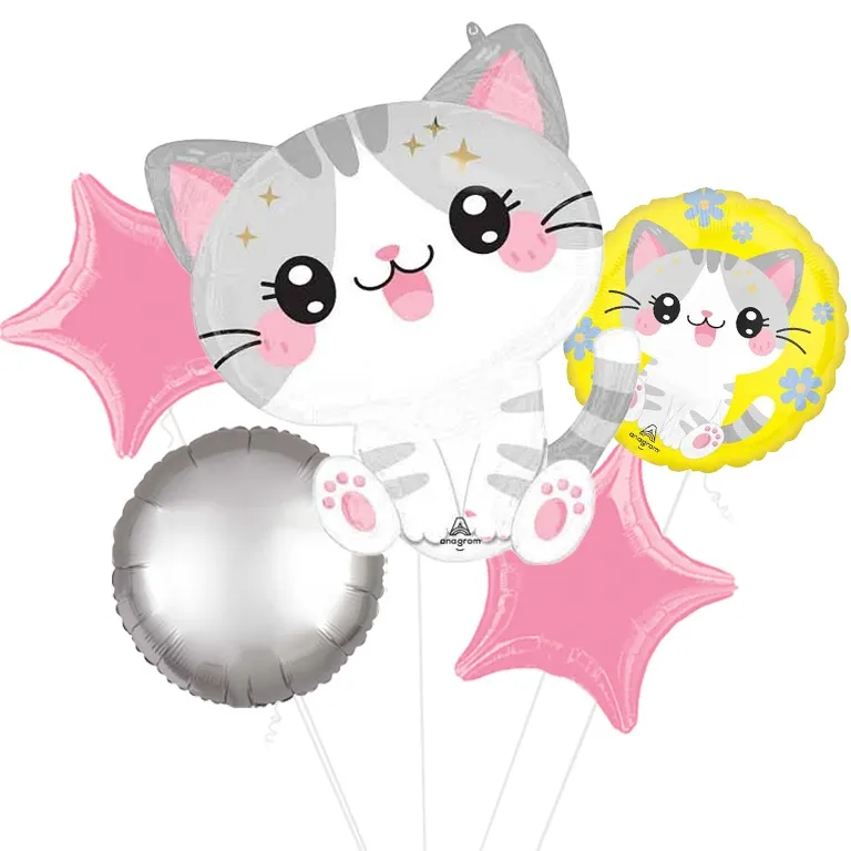 Kawaii Kitty Supershape Foil Balloon