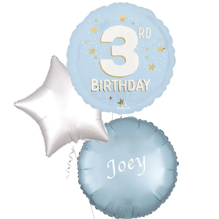 Little Mister 3rd Birthday Foil Balloon