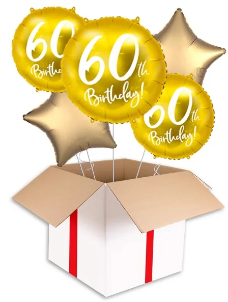 60th Birthday Gold Foil Balloon