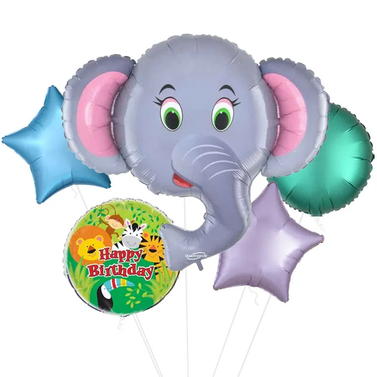 Jungle Elephant Foil Balloon 