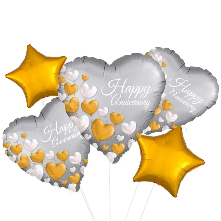 Happy Anniversary Heart Balloon