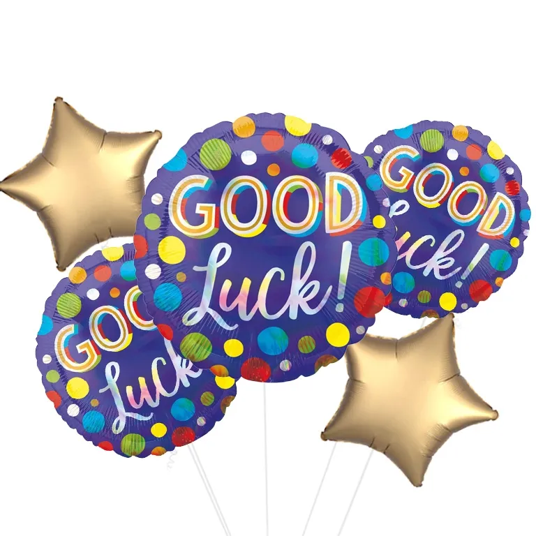 Good Luck! Iridescent Balloon