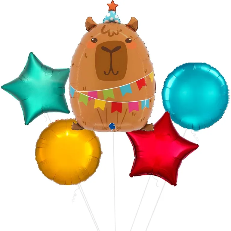 Party Capybara Foil Balloon