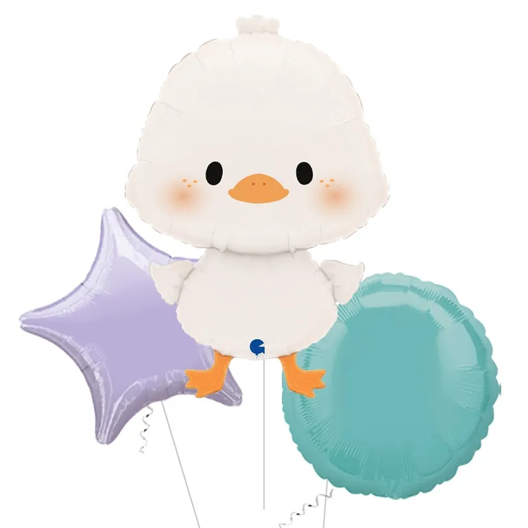 Cute White Duckling Foil Balloon