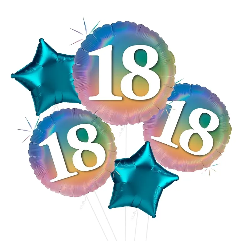 Colourful Rainbow 18th Balloon