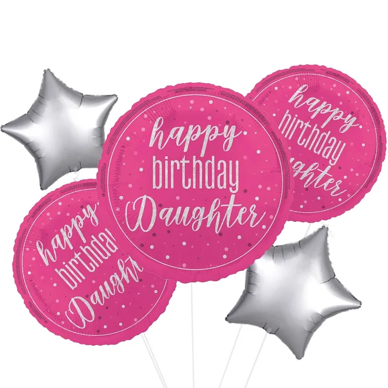 Glitz Pink Daughter Foil Balloon