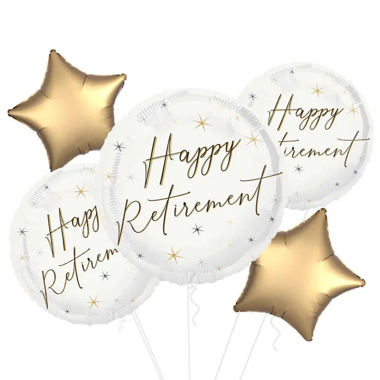 Happy Retirement Fancy Script Foil Balloon 