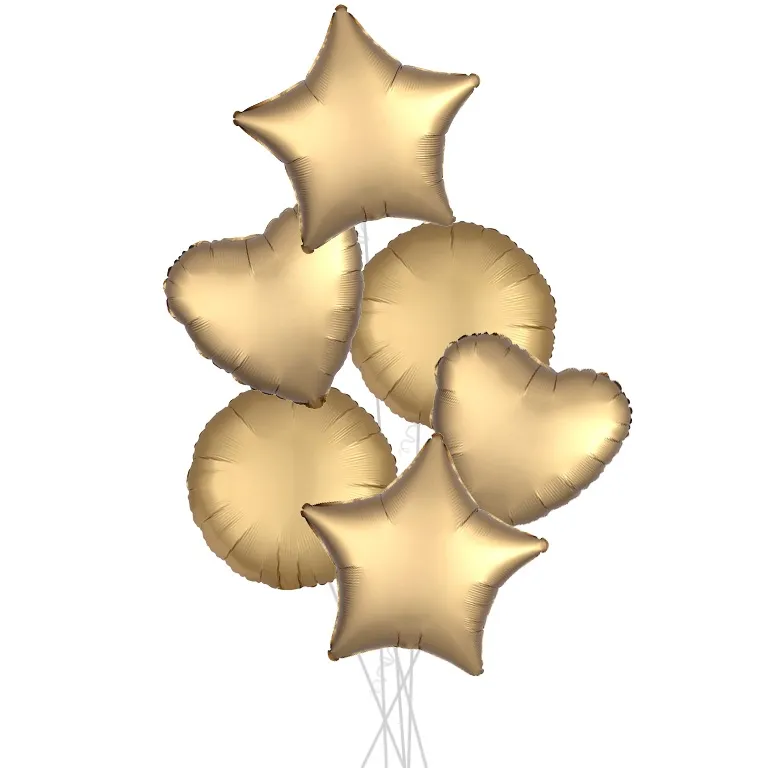 Antique Gold Satin Party Bouquets