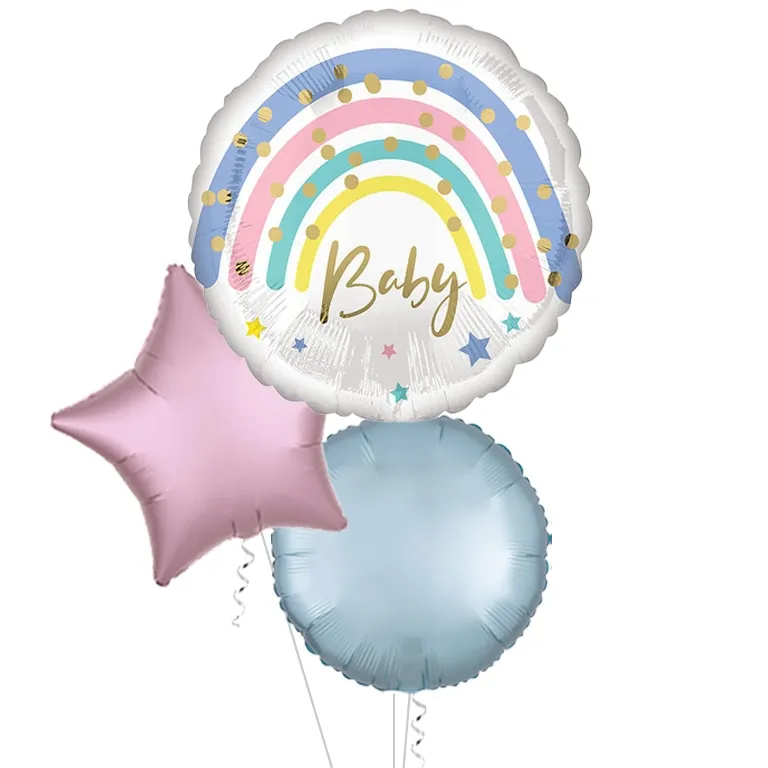 Pastel Rainbow Baby Balloon