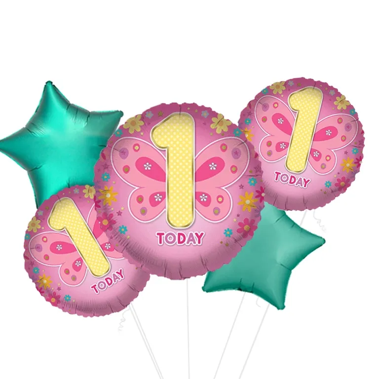 Butterfly Wings Age 1 Foil Balloon