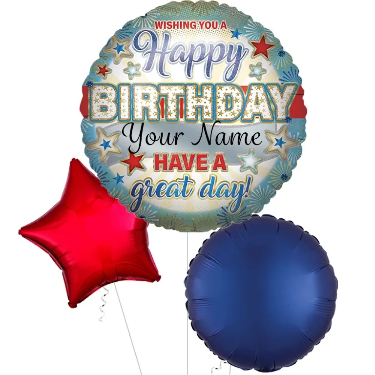 Supershape Personalised Silver Birthday Foil Balloon