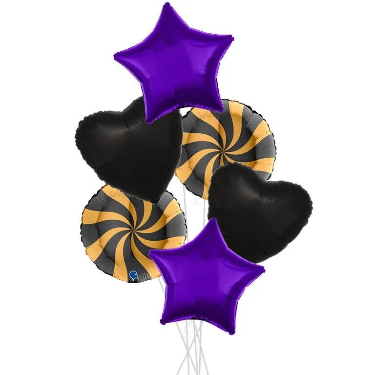 Halloween Spiral Party Mix Bouquets