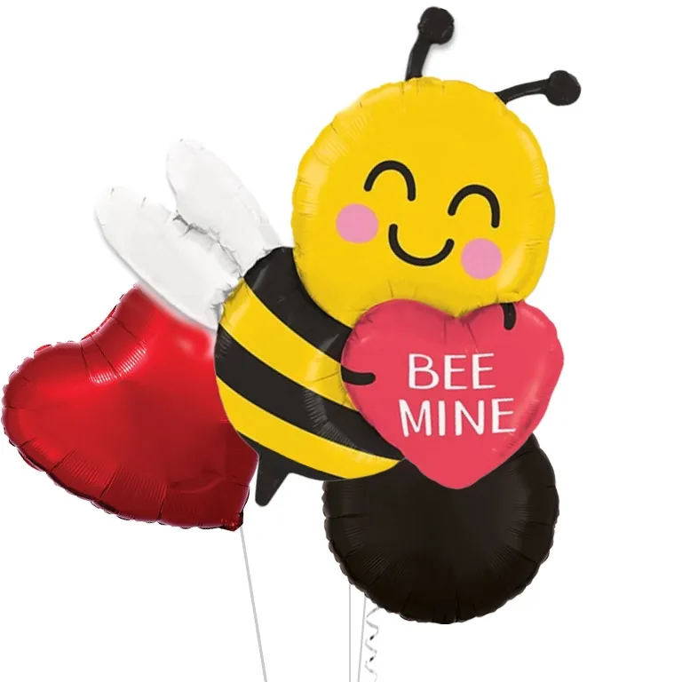 Bee Mine Supershape Heart Foil Balloon