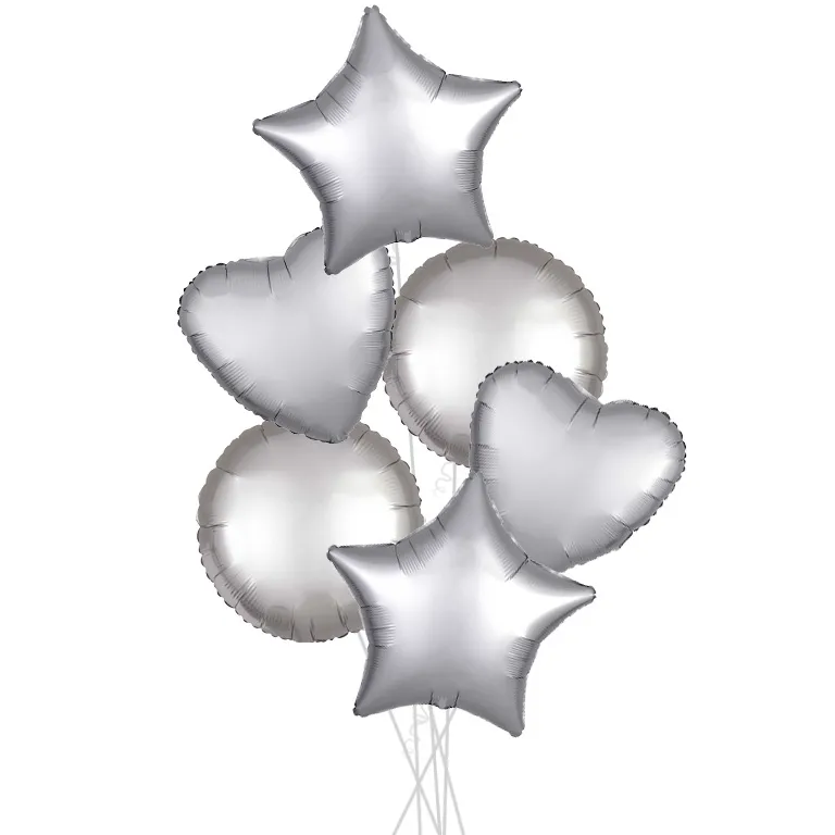 Platinum Satin Party Bouquets