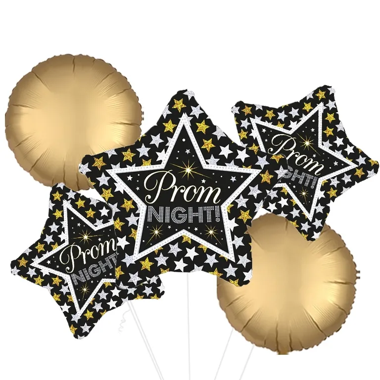 Prom Night Stars Holographic Foil Balloon