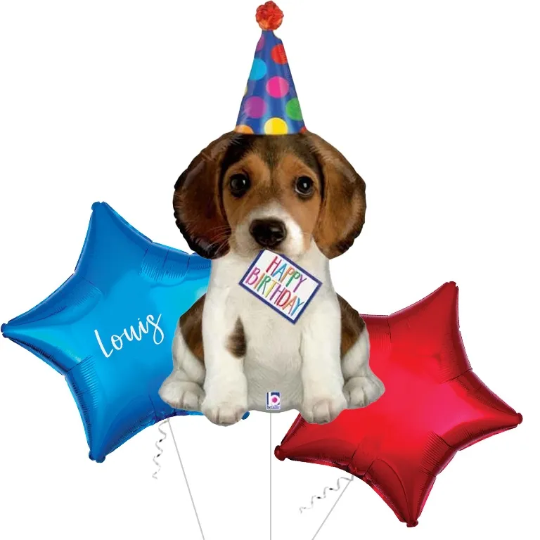 Jumbo Puppy Birthday Balloon