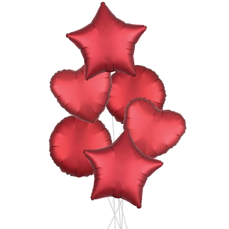 Sangria Satin Party Bouquets